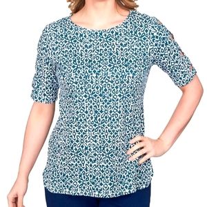 RUBY RD Navy Top